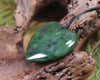 Heart carved from Kawakawa Pounamu - NZ Greenstone