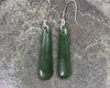 Roimata or Teardrop earrings carved from Kawakawa Pounamu - NZ Greenstone