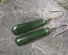 Roimata or Teardrop earrings carved from Kawakawa Pounamu - NZ Greenstone
