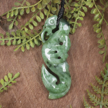 Manaia carved from Hapopo Pounamu - NZ Greenstone