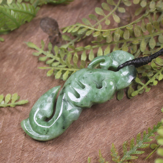 Manaia carved from Hapopo Pounamu - NZ Greenstone