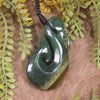Manaia carved from Flower Jade Pounamu - NZ Greenstone