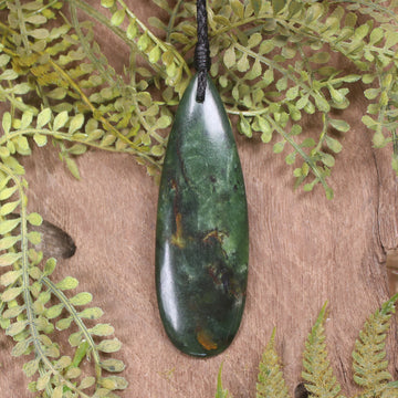Kawakawa Pounamu Roimata Pendant - NZ Greenstone