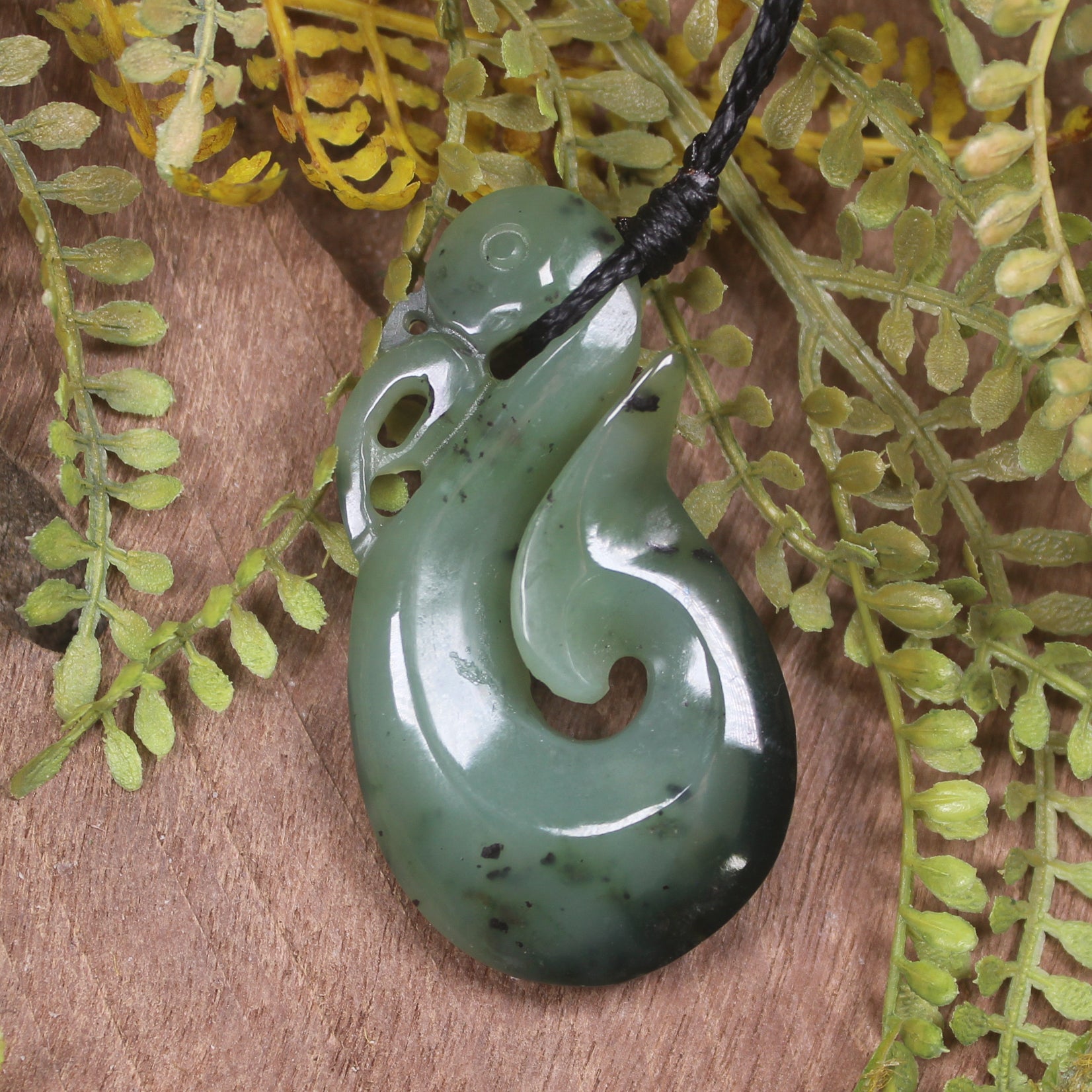 Manaia carved from Hapopo Pounamu - NZ Greenstone