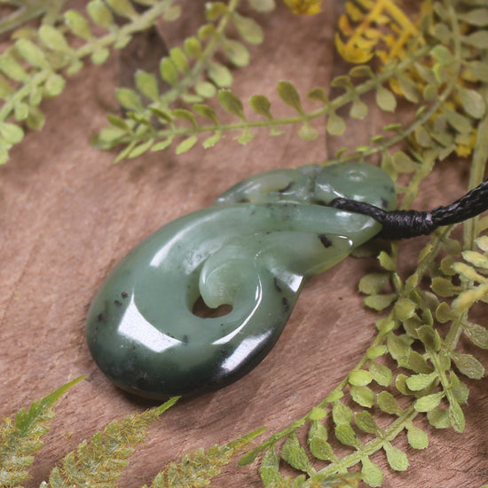 Manaia carved from Hapopo Pounamu - NZ Greenstone