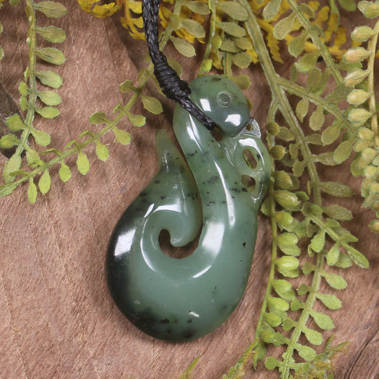 Manaia carved from Hapopo Pounamu - NZ Greenstone