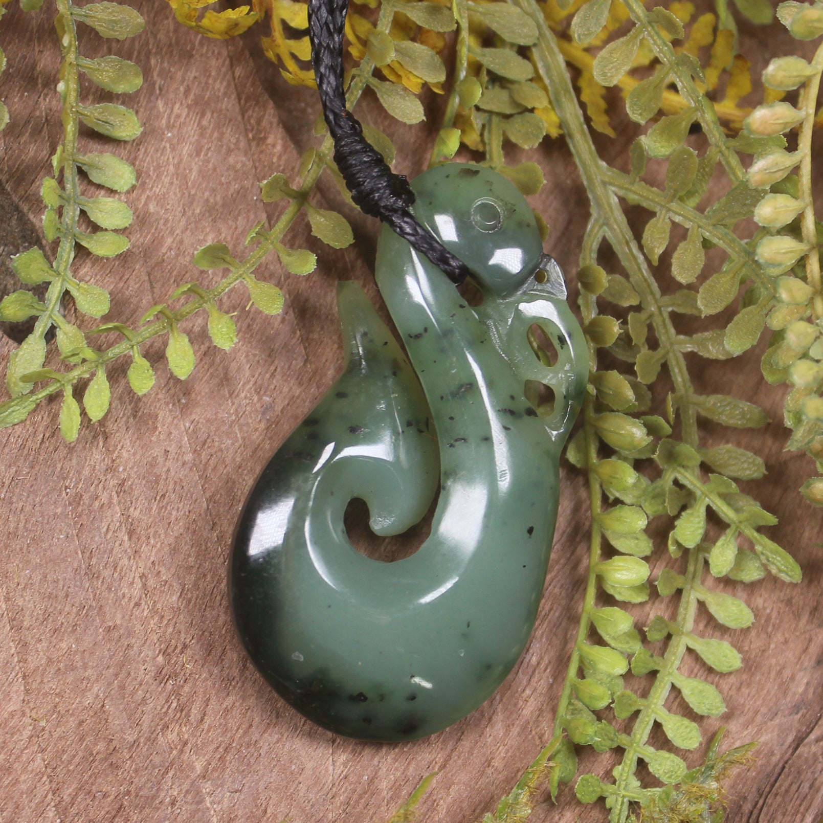 Manaia carved from Hapopo Pounamu - NZ Greenstone