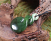 Twist carved from Rimu Pounamu - NZ Greenstone