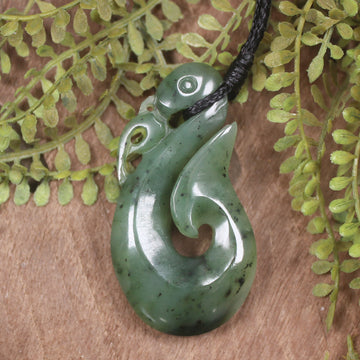 Manaia carved from Hapopo Pounamu - NZ Greenstone