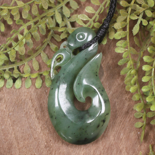 Manaia carved from Hapopo Pounamu - NZ Greenstone