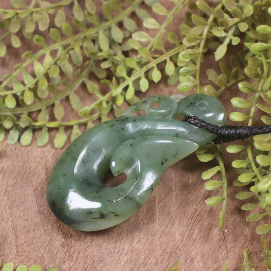 Manaia carved from Hapopo Pounamu - NZ Greenstone
