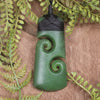 Hapopo Pounamu Toki with Koru - NZ Greenstone