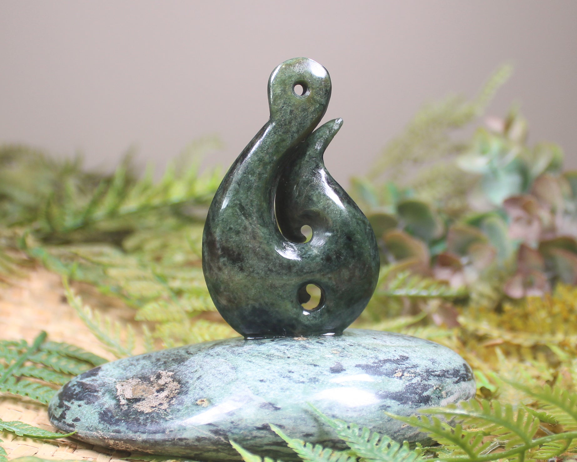 Matau Sculpture carved from Pounamu