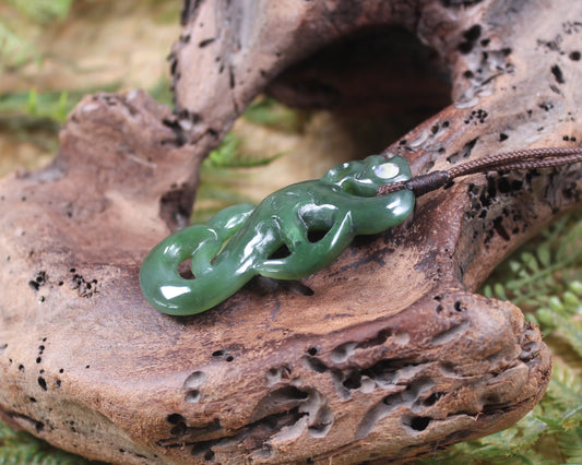 Manaia carved from Hapopo Pounamu - NZ Greenstone