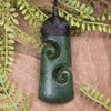 Kawakawa Pounamu Toki with Koru
