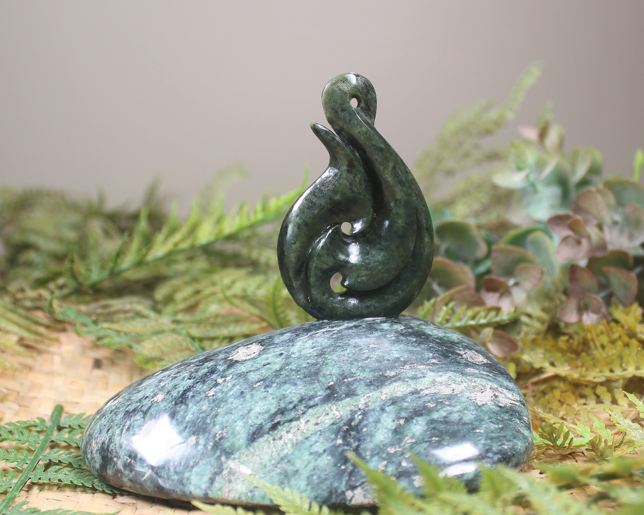 Matau Sculpture carved from Pounamu