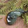Manaia carved from Flower Jade Pounamu - NZ Greenstone