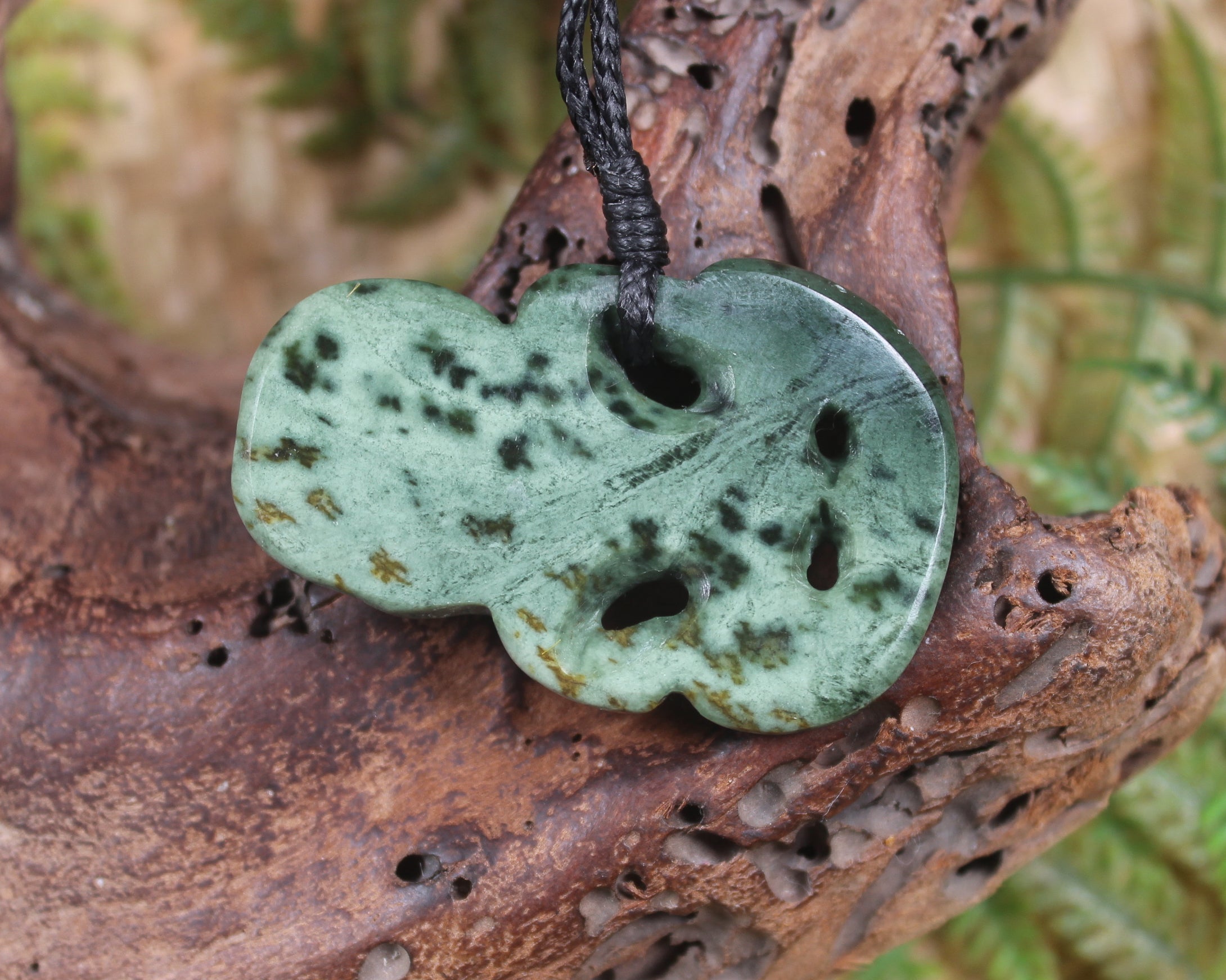 Hei Tiki carved from Kawakawa Pounamu - NZ Greenstone