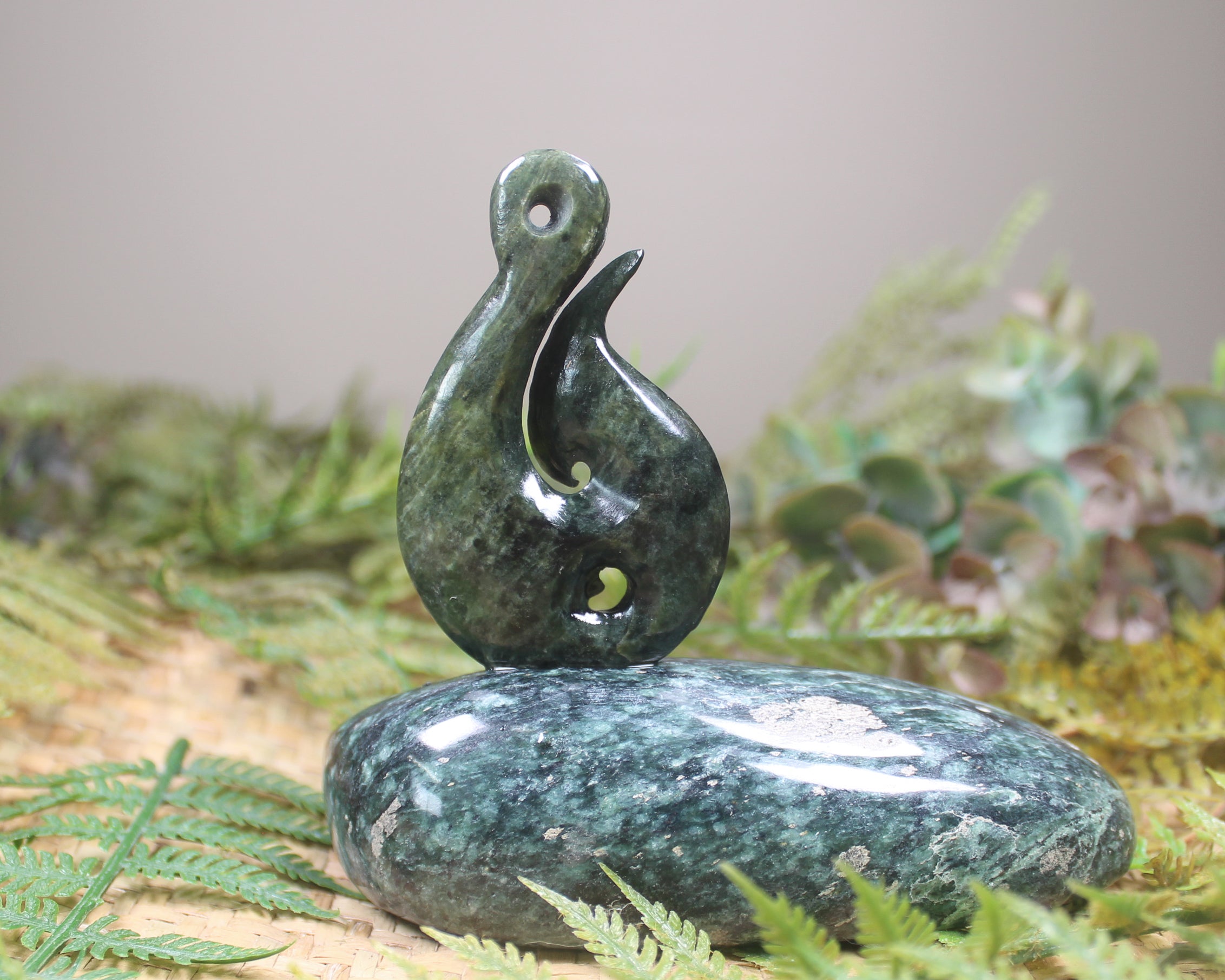 Matau Sculpture carved from Pounamu