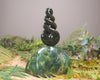 Twist Sculpture carved from Rimu Pounamu - NZ Greenstone