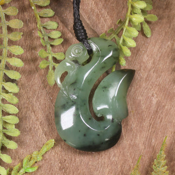 Manaia carved from Hapopo Pounamu - NZ Greenstone