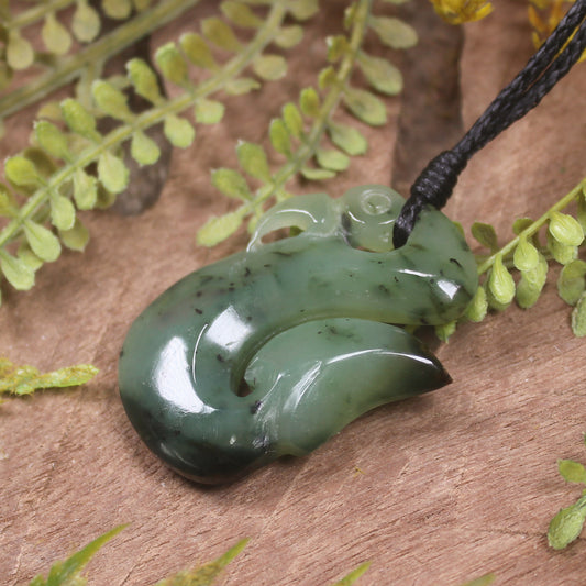 Manaia carved from Hapopo Pounamu - NZ Greenstone
