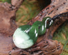 Twist carved from Rimu Pounamu - NZ Greenstone