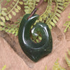 Tangiwai Pounamu Hei Matau pendant  - NZ Greenstone
