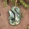 Manaia carved from Raukaraka Pounamu - NZ Greenstone