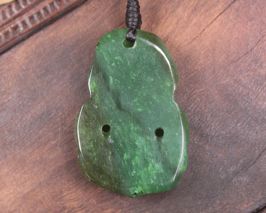 Hapopo Pounamu Hei Tiki - NZ Greenstone
