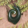 Tangiwai Pounamu Hei Matau pendant  - NZ Greenstone