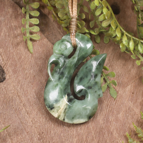 Manaia carved from Raukaraka Pounamu - NZ Greenstone