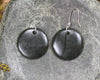 Porowhita Earrings carved from Kawakawa Pounamu - NZ Greenstone