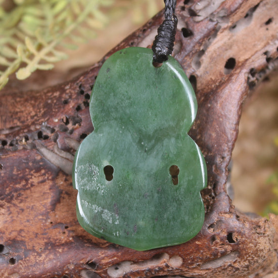 Hapopo Pounamu Hei Tiki - NZ Greenstone
