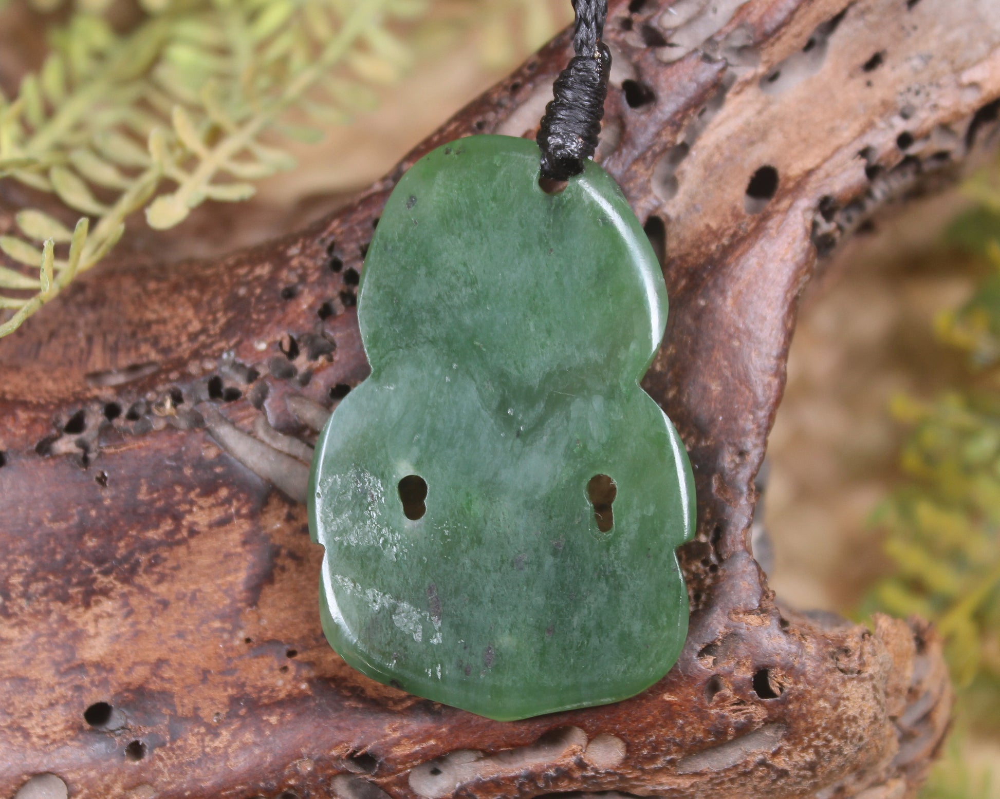 Hapopo Pounamu Hei Tiki - NZ Greenstone