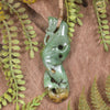 Manaia carved from Flower Jade Pounamu - NZ Greenstone
