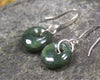 Porowhita Earrings carved from Kawakawa Pounamu - NZ Greenstone
