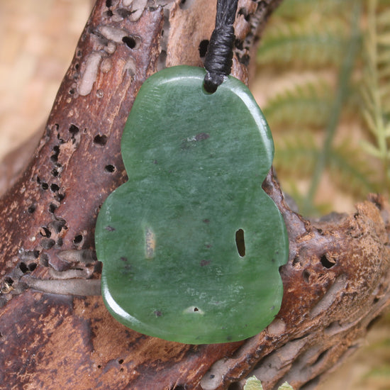 Hapopo Pounamu Hei Tiki - NZ Greenstone