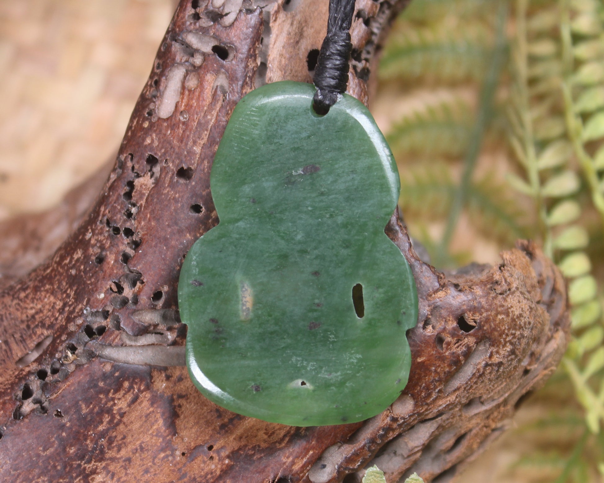 Hapopo Pounamu Hei Tiki - NZ Greenstone
