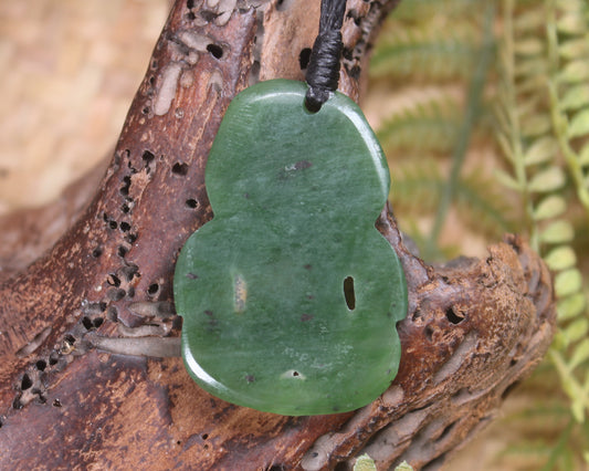 Hapopo Pounamu Hei Tiki - NZ Greenstone
