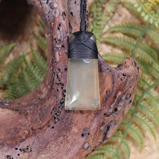 Lemon Quartz carved into a Toki or Adze