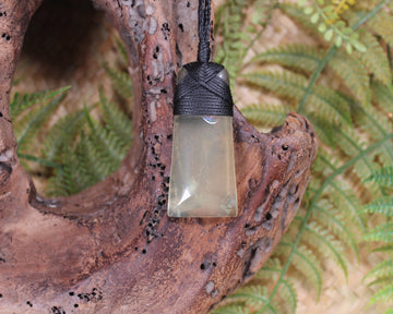 Lemon Quartz carved into a Toki or Adze