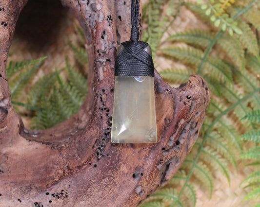 Lemon Quartz carved into a Toki or Adze