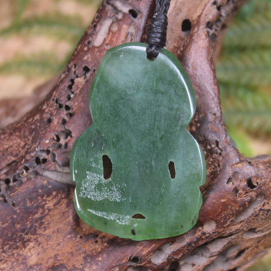 Hapopo Pounamu Hei Tiki - NZ Greenstone