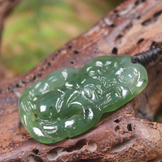 Hapopo Pounamu Hei Tiki - NZ Greenstone