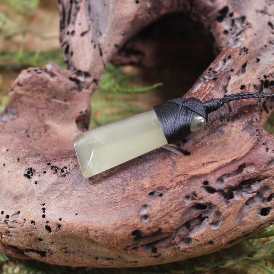 Lemon Quartz carved into a Toki or Adze