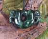 Pekapeka Pendant carved from Kawakawa Pounamu - NZ Greenstone