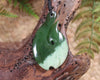 Hei Matau carved from Rimu Pounamu - NZ Greenstone