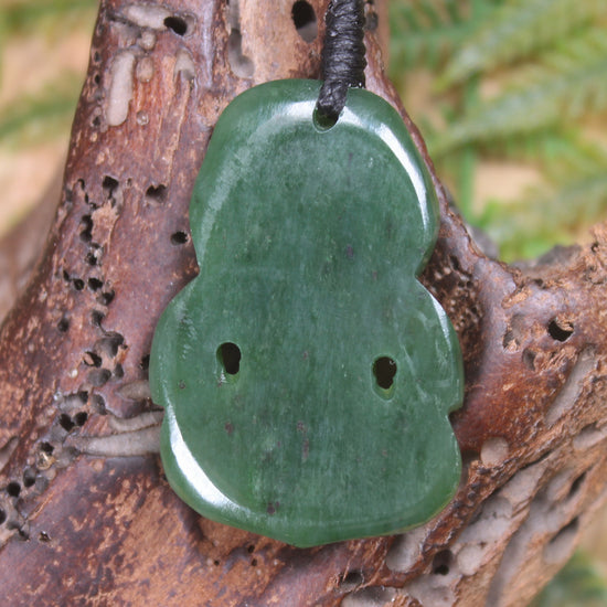 Hapopo Pounamu Hei Tiki - NZ Greenstone