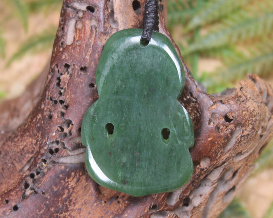 Hapopo Pounamu Hei Tiki - NZ Greenstone
